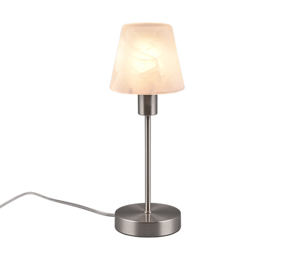 Luis II table lamp E14 brushed steel — 595700107