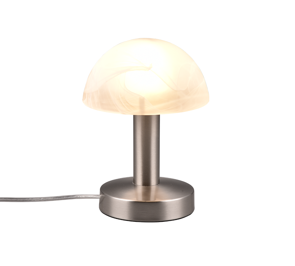Fynn II table lamp 21 cm E14 brushed steel — 599100107