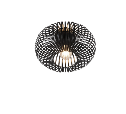 Johann ceiling lamp 30 cm E27 matt black — 606903032