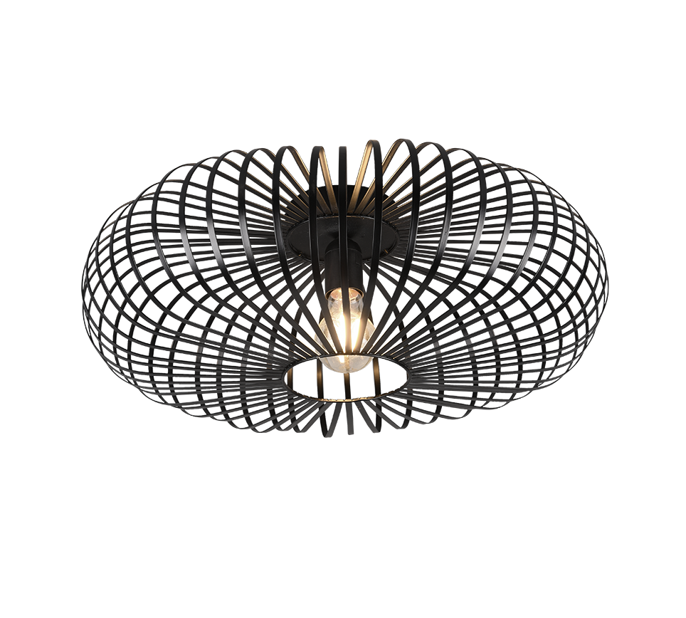 Johann ceiling lamp 50 cm E27 matt black — 606905032