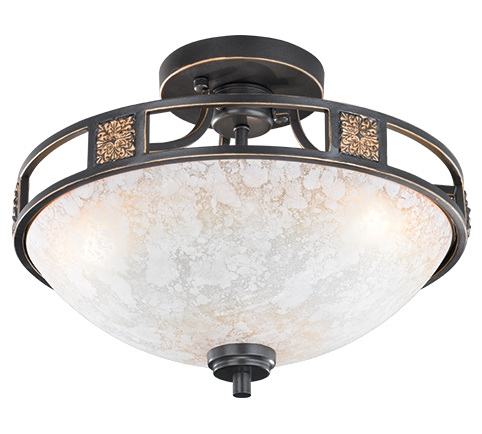 Quinta ceiling lamp 3xE27 rustic — 608100324