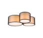 Burton ceiling lamp 3-pc E27 matt black — 611490332