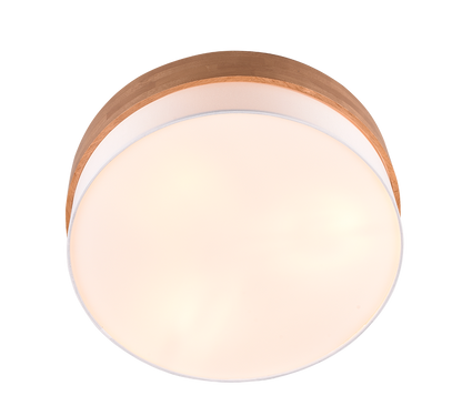 Seasons ceiling lamp 50 cm E27 white/wood — 611500301
