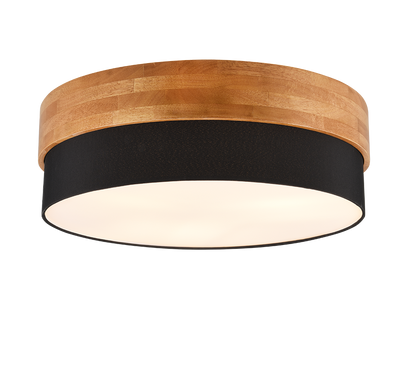 Seasons ceiling lamp 50 cm E27 black/wood — 611500302