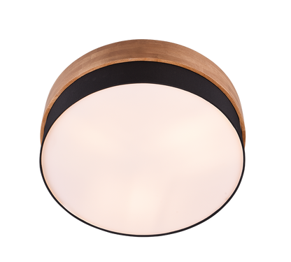Seasons ceiling lamp 50 cm E27 black/wood — 611500302