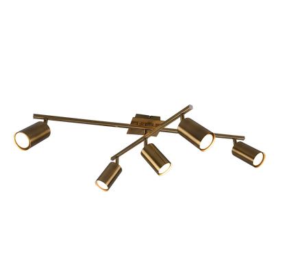 Marley ceiling lamp 5-pc GU10 antique brass — 612400504