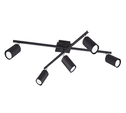 Marley ceiling lamp 5-pc GU10 matt black — 612400532