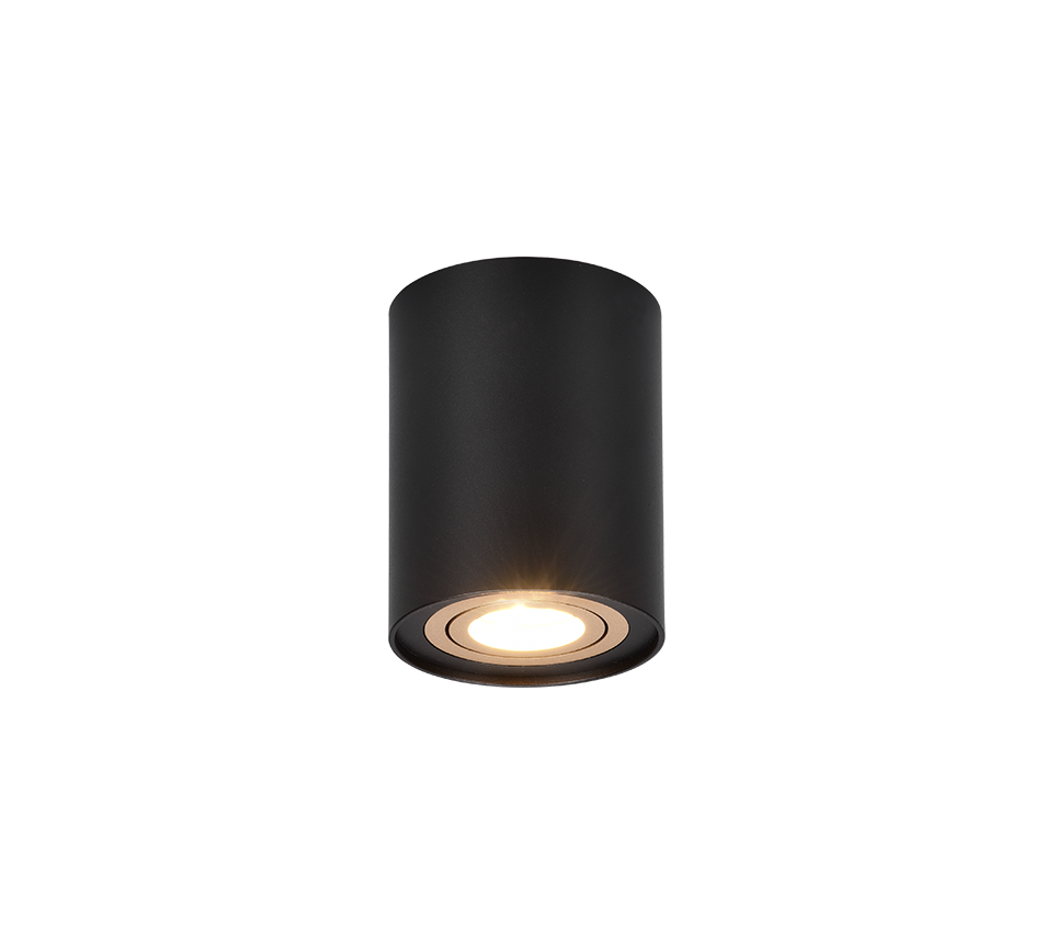 Cookie ceiling lamp 1-pc GU10 black/gold — 612900180
