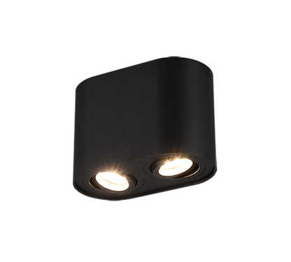 Cookie ceiling lamp 2-pc GU10 matt black — 612900232