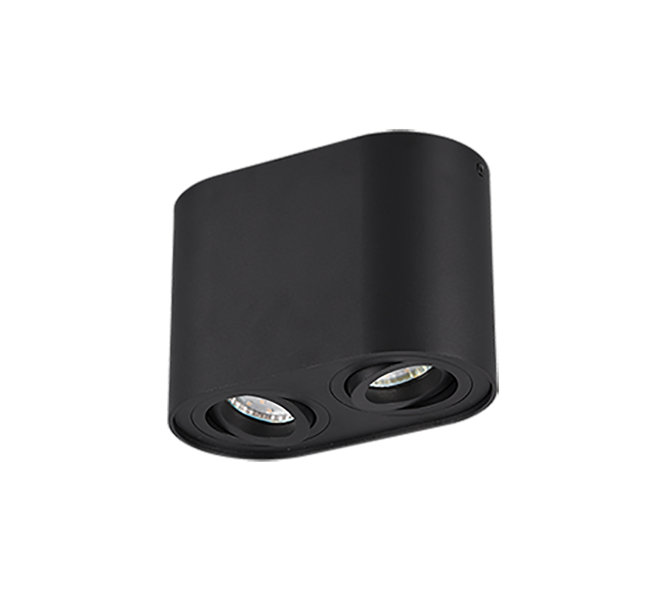 Cookie ceiling lamp 2-pc GU10 matt black — 612900232
