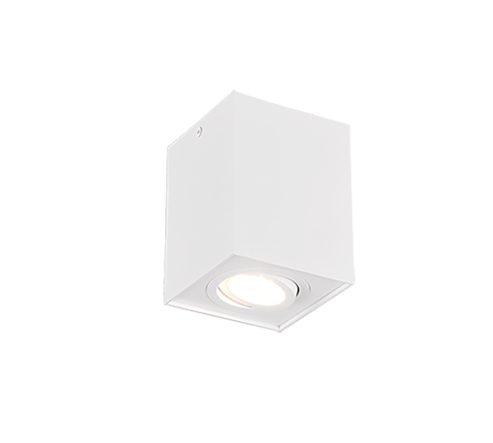 Biscuit ceiling lamp 1-pc GU10 matt white — 613000131