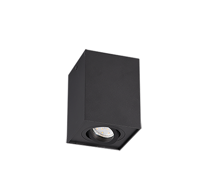 Biscuit ceiling lamp 1-pc GU10 matt black — 613000132