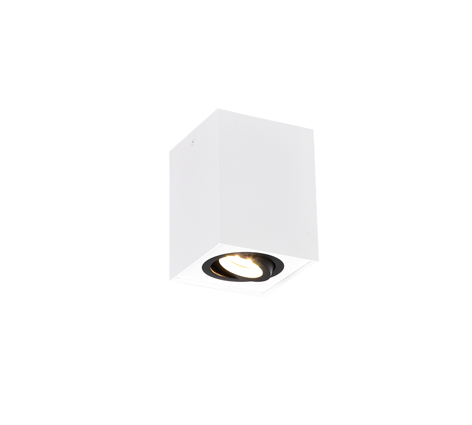 Biscuit ceiling lamp 1-pc GU10 white/black — 613000134