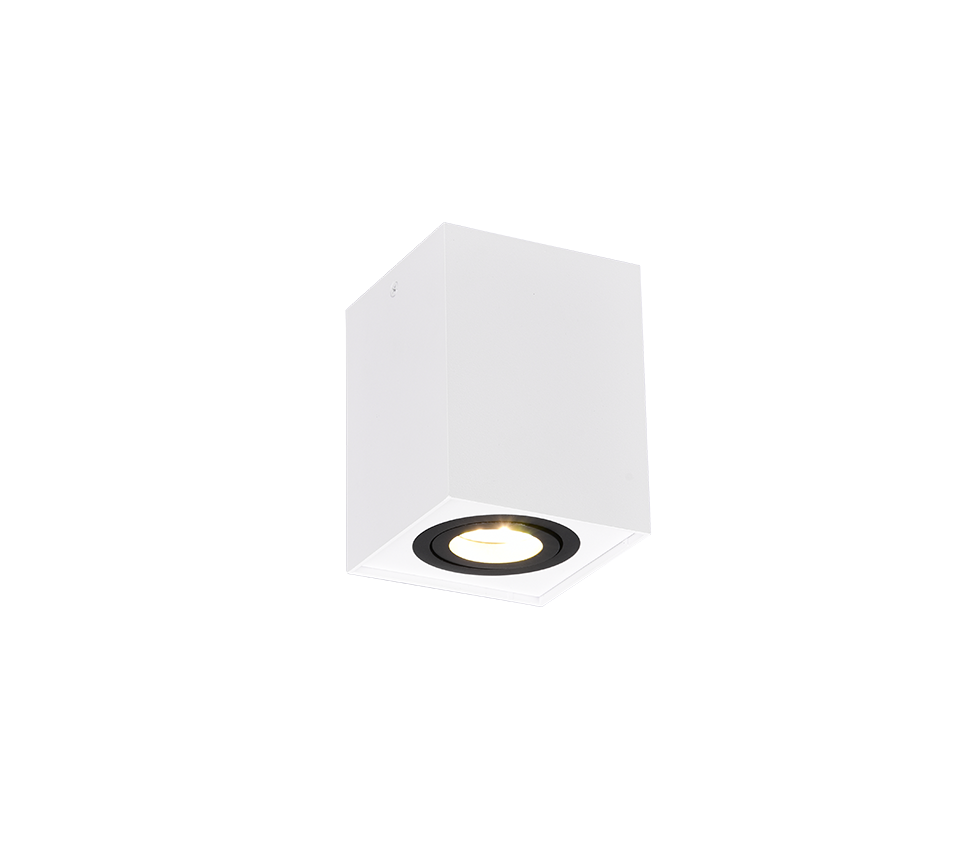 Biscuit ceiling lamp 1-pc GU10 white/black — 613000134