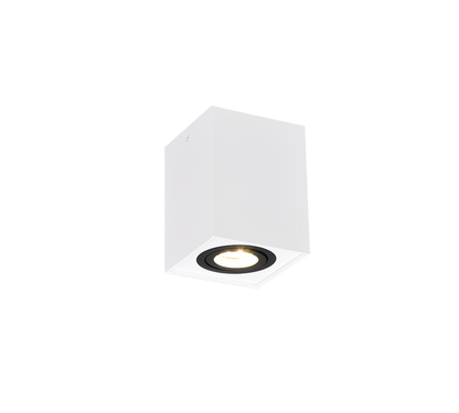 Biscuit ceiling lamp 1-pc GU10 white/black — 613000134