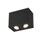 Biscuit ceiling lamp 2-pc GU10 matt black — 613000232