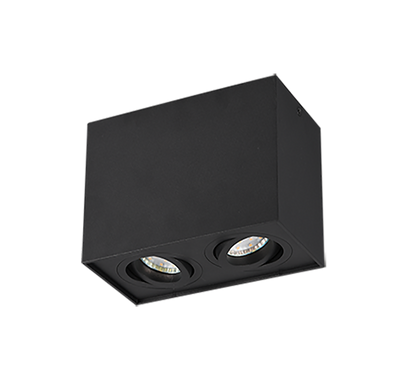 Biscuit ceiling lamp 2-pc GU10 matt black — 613000232