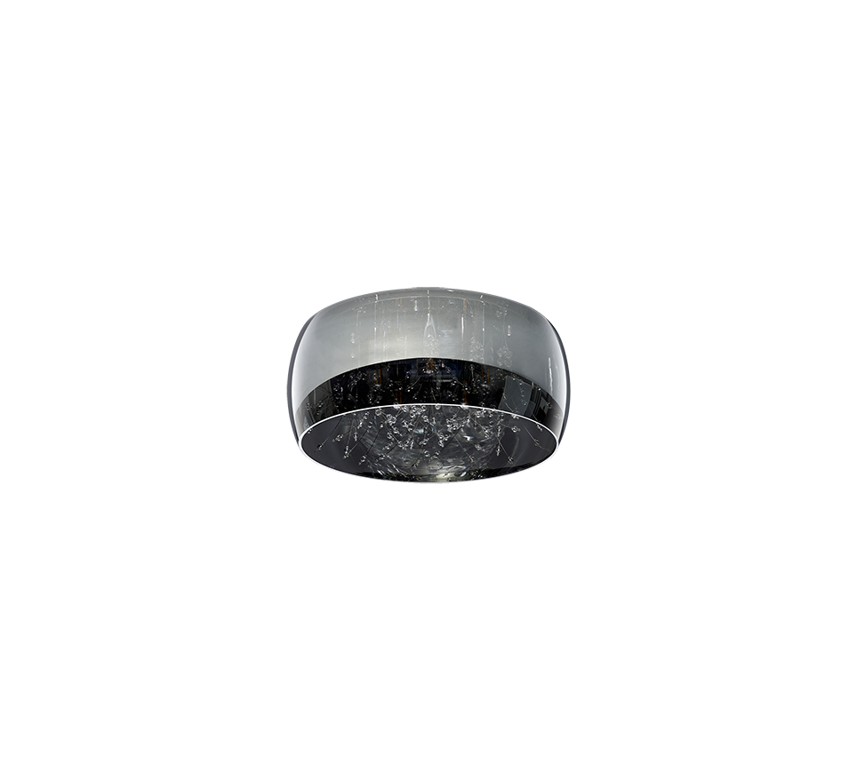 Crystel ceiling lamp 50 cm 5xE14 chrome/smoke glass — 616700506