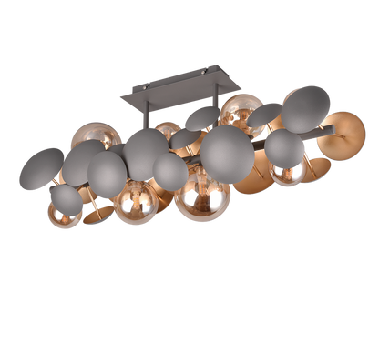 Bubble ceiling lamp 8xG9 anthracite — 617400842