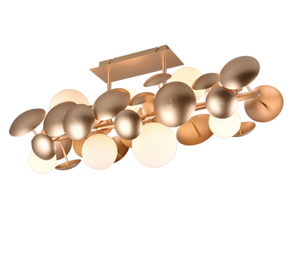 Bubble ceiling lamp 8xG9 matt brass — 617400879
