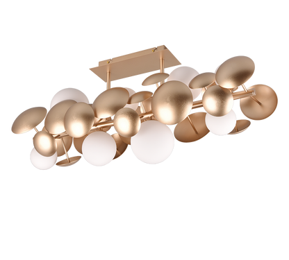 Bubble ceiling lamp 8xG9 matt brass — 617400879