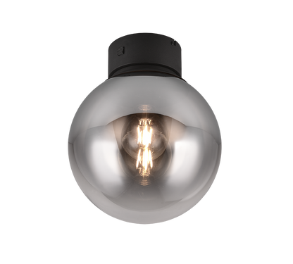 Cipallone ceiling lamp E27 matt black — 617600132