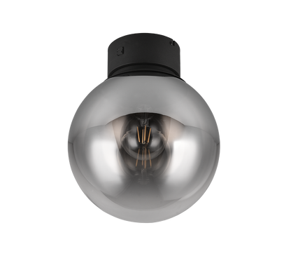 Cipallone ceiling lamp E27 matt black — 617600132