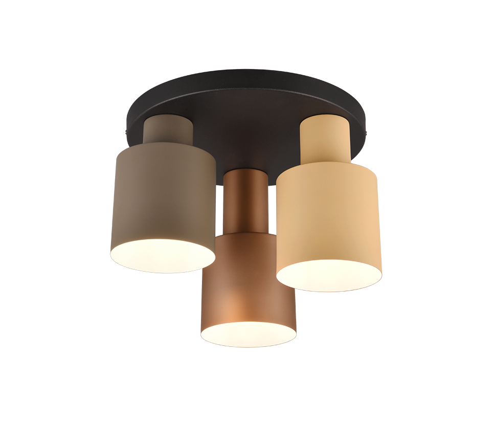 Agudo ceiling lamp 3-pc E27 multicolor — 619430317