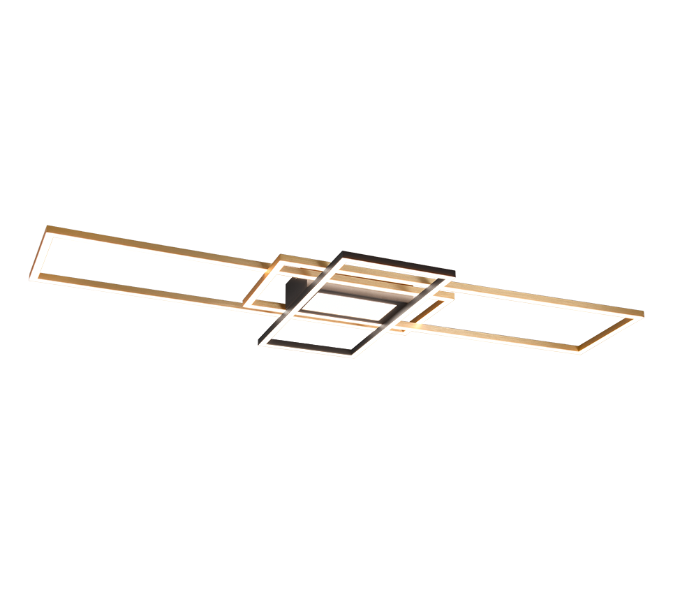 Irvine LED ceiling lamp matt brass/matt black — 620010408