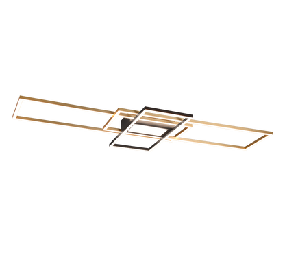 Irvine LED ceiling lamp matt brass/matt black — 620010408