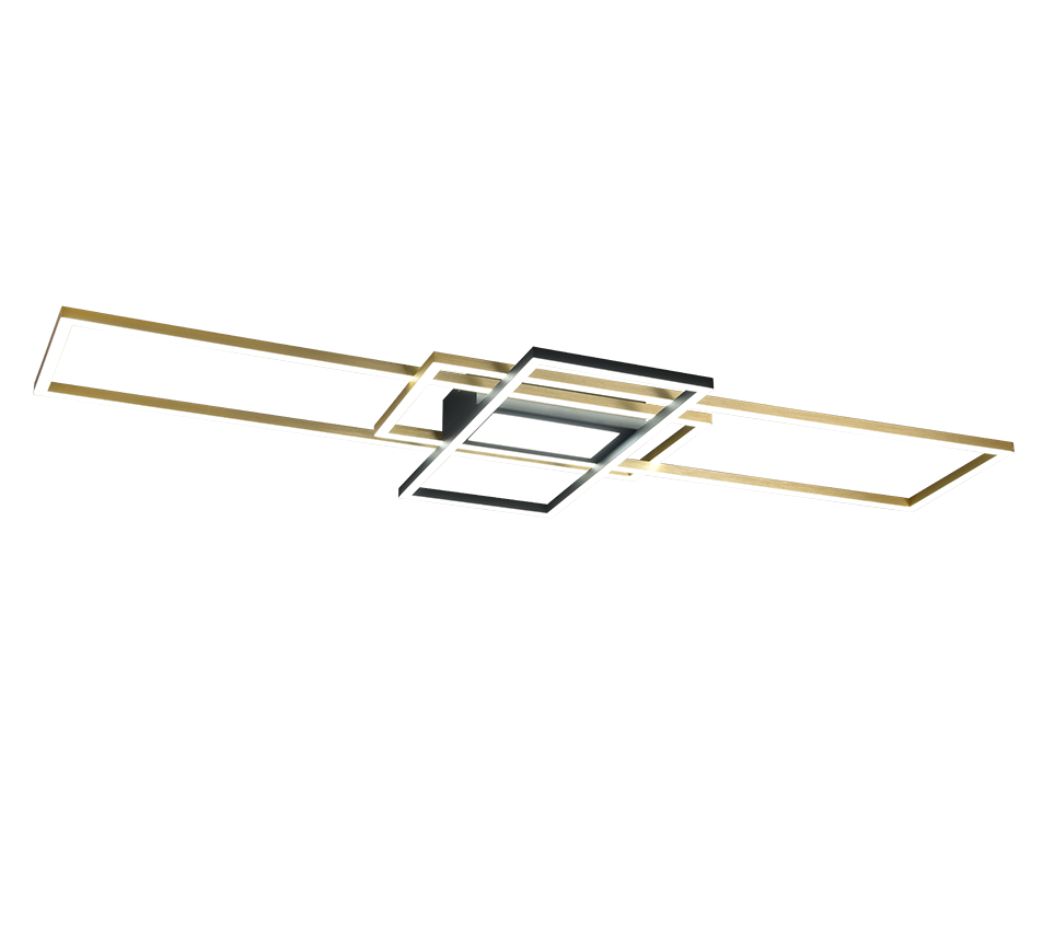 Irvine LED ceiling lamp matt brass/matt black — 620010408