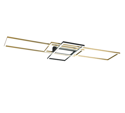 Irvine LED ceiling lamp matt brass/matt black — 620010408