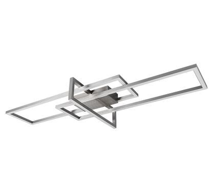 Salinas LED ceiling lamp brushed steel — 620310307