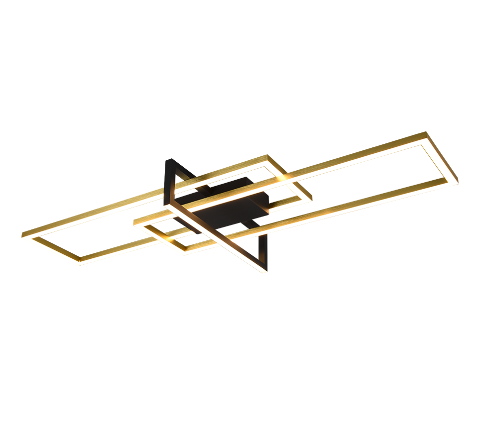 Salinas LED ceiling lamp matt brass/matt black — 620310308