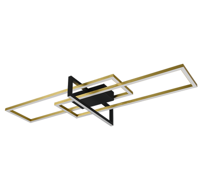 Salinas LED ceiling lamp matt brass/matt black — 620310308