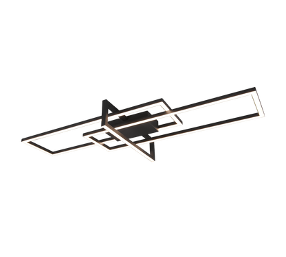 Salinas LED ceiling lamp matt black — 620310332