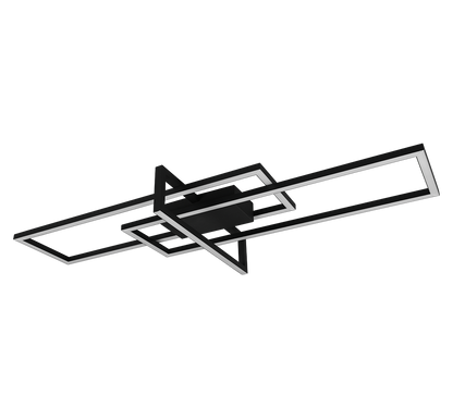 Salinas LED ceiling lamp matt black — 620310332