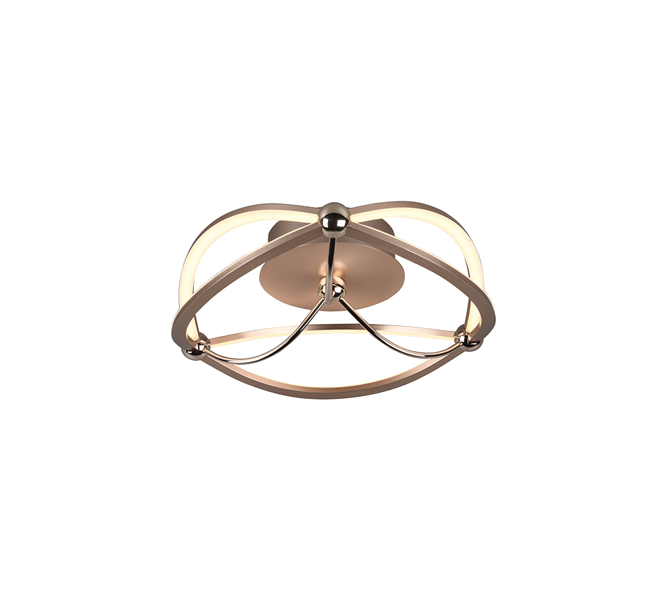 Charivari LED ceiling lamp 41 cm matt brass — 621210108