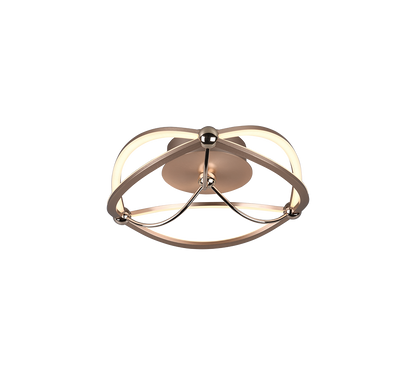 Charivari LED ceiling lamp 41 cm matt brass — 621210108
