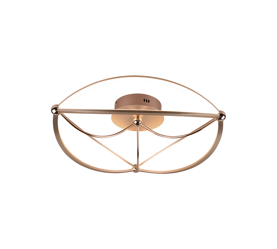 Charivari LED ceiling lamp 62 cm matt brass — 621290108