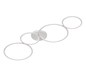 Rondo LED ceiling lamp 4-pc matt white — 622610431