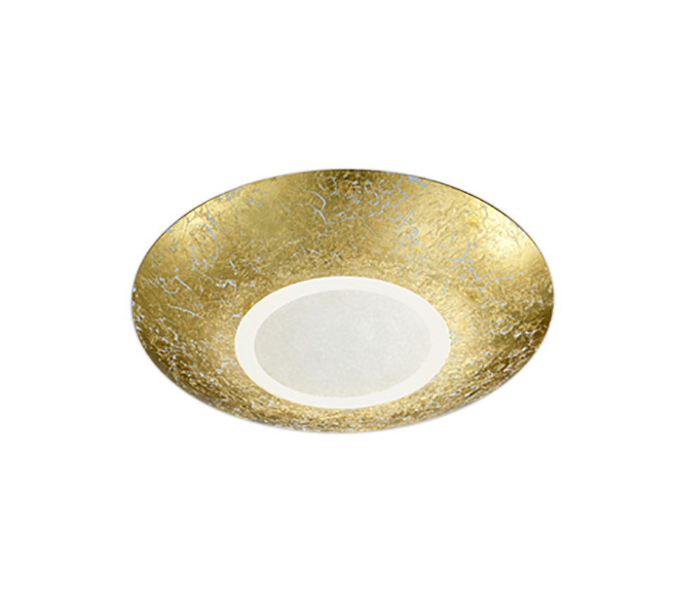 Chiros LED ceiling lamp 32 cm gold — 624110279