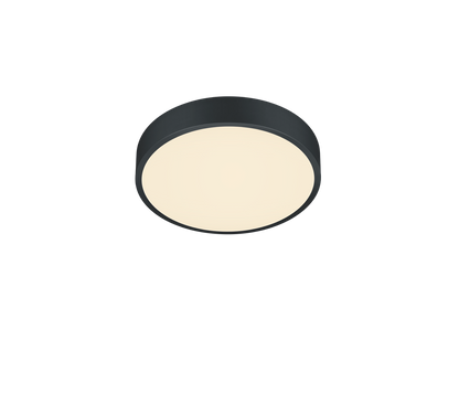 Waco LED ceiling lamp 30 cm matt black — 627413032