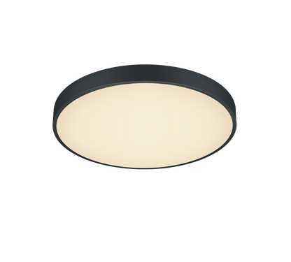 Waco LED ceiling lamp 49 cm matt black — 627415032