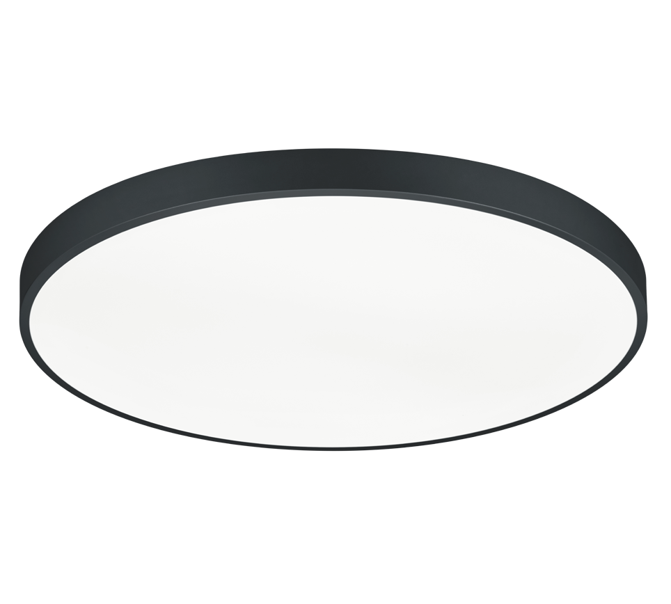 Waco LED ceiling lamp 75 cm matt black — 627417532
