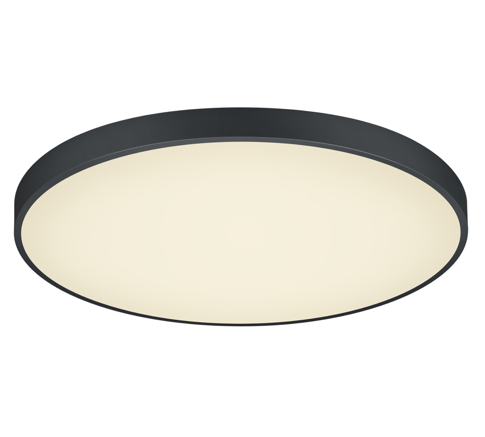 Waco LED ceiling lamp 75 cm matt black — 627417532