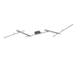Arvin LED ceiling lamp matt black RGB — 628410532