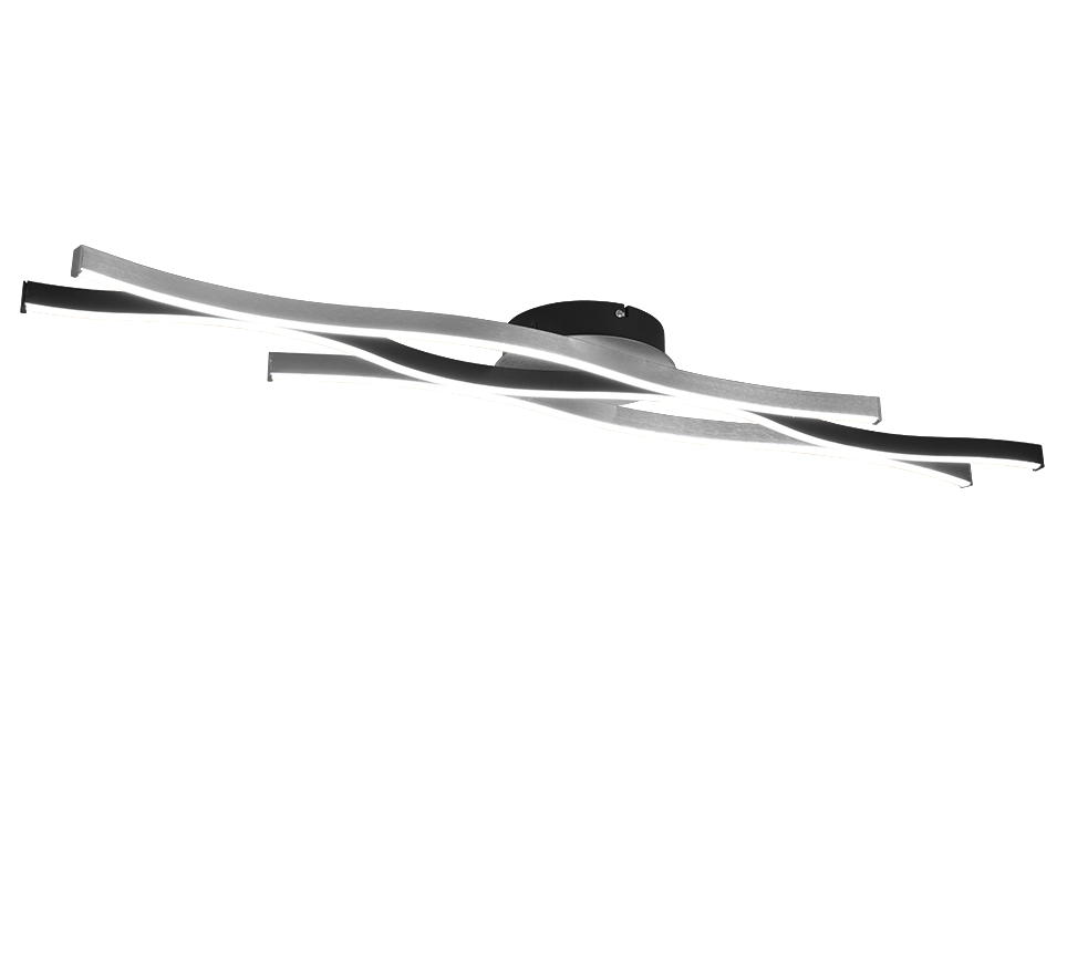Blaze LED ceiling lamp brushed aluminium — 641210305