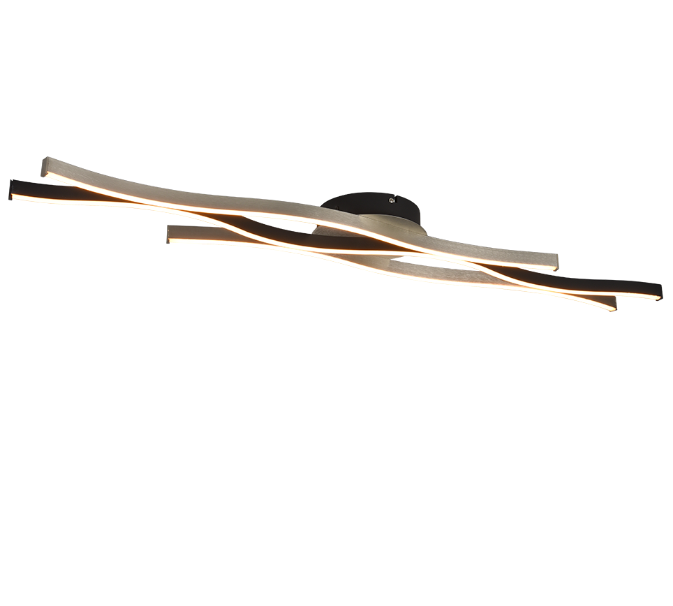Blaze LED ceiling lamp brushed aluminium — 641210305
