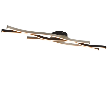 Blaze LED ceiling lamp brushed aluminium — 641210305
